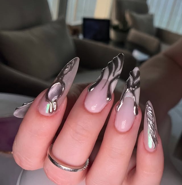 Textured Manicures and Candy-Colored Nails
