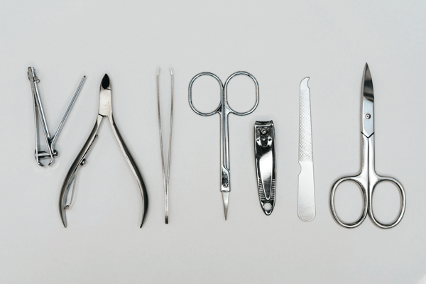 4-Piece Practical Nail Manicure Set, Made of Stainless Material